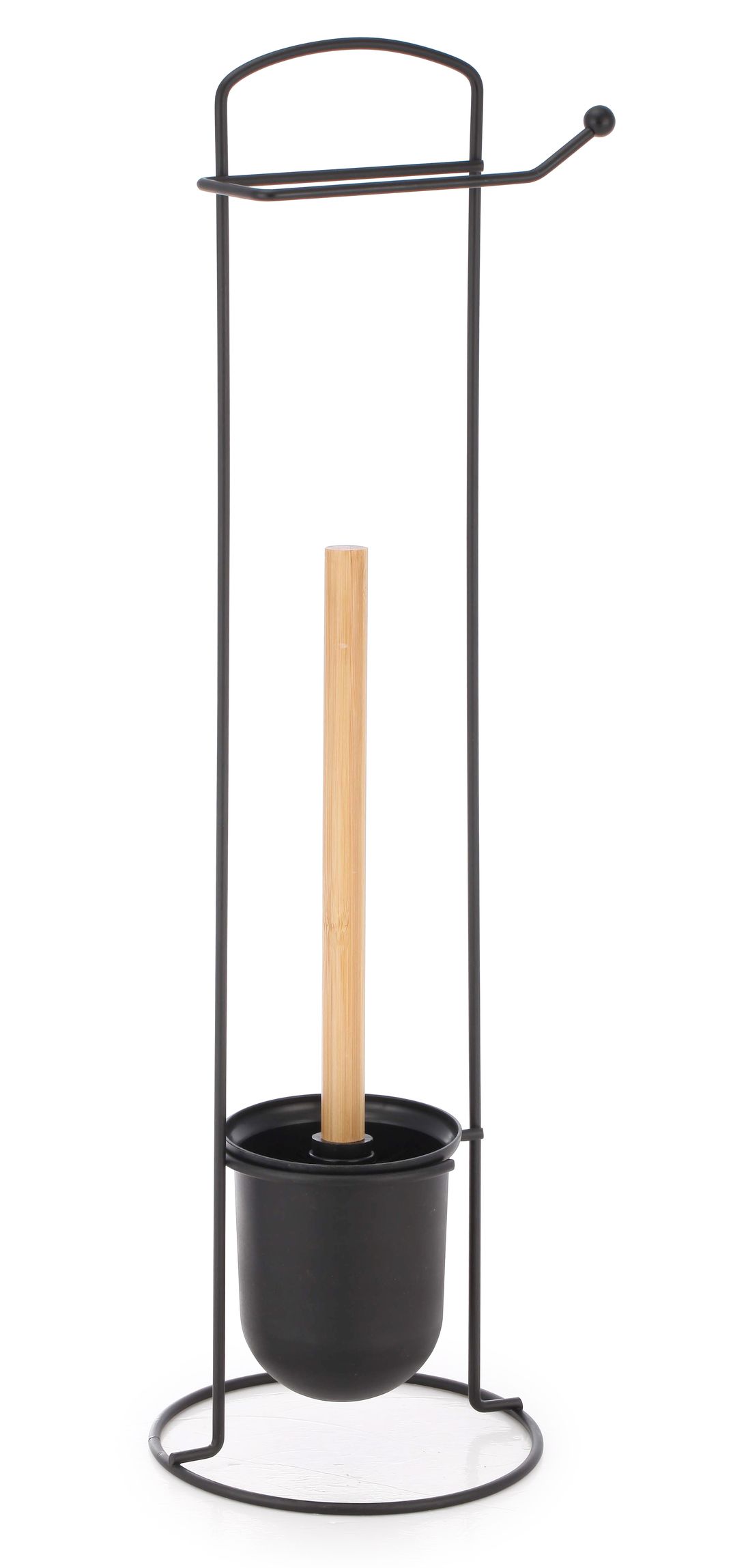 TOILETPAPIERHOUDER MET WC BORSTEL