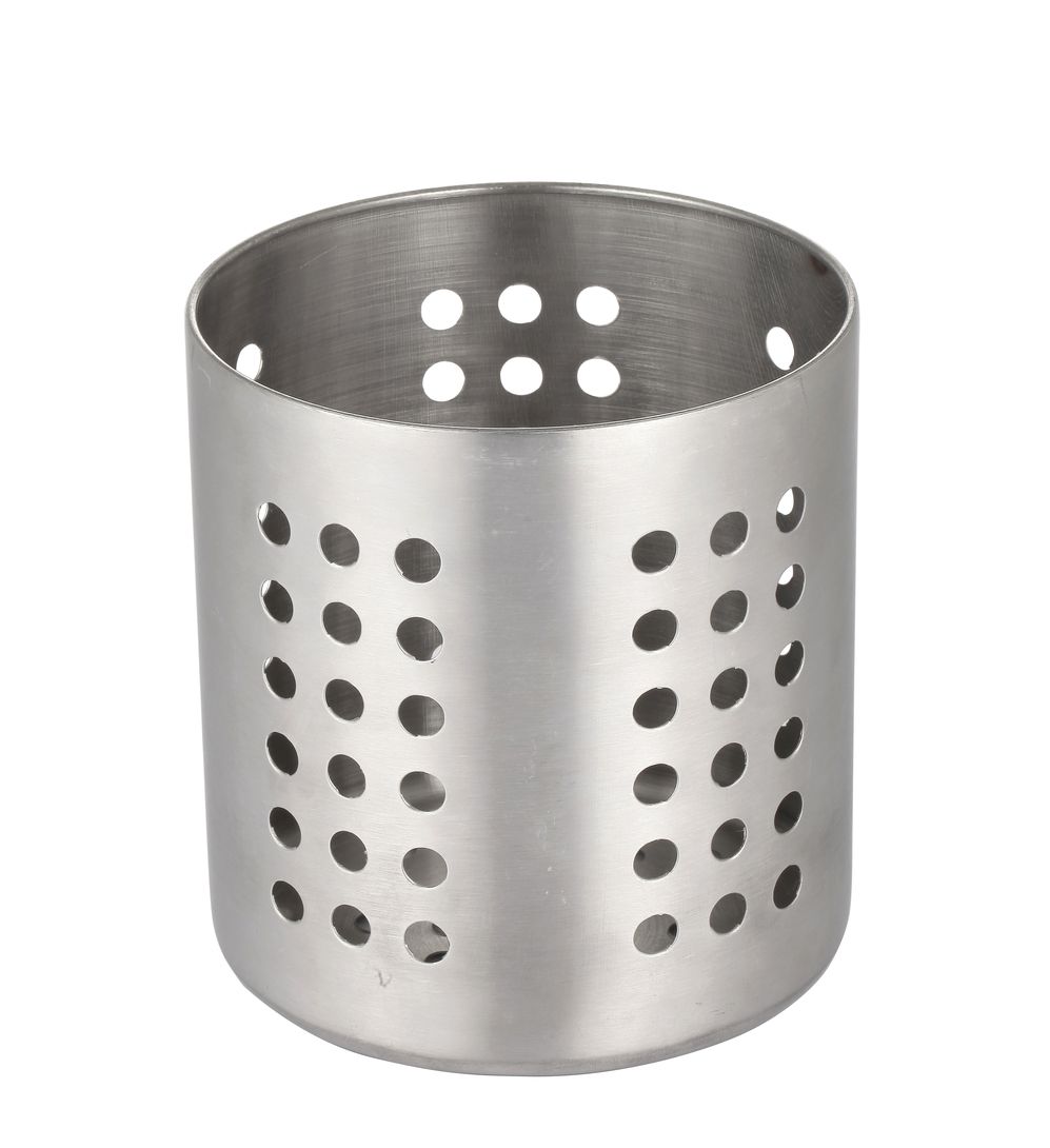 POT A USTENSILES EN INOX DIA.12CM H.13CM