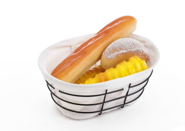 METALEN EN KATOEN OVAAL BROODMANDJE