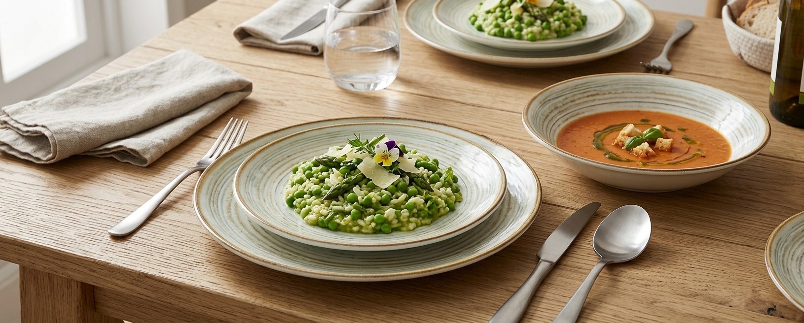 ASSIETTE PLATE 25.5 CM WATER DROP