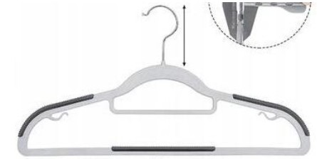 SET 10 PLASTIC KLEERHANGERS + SILICONE