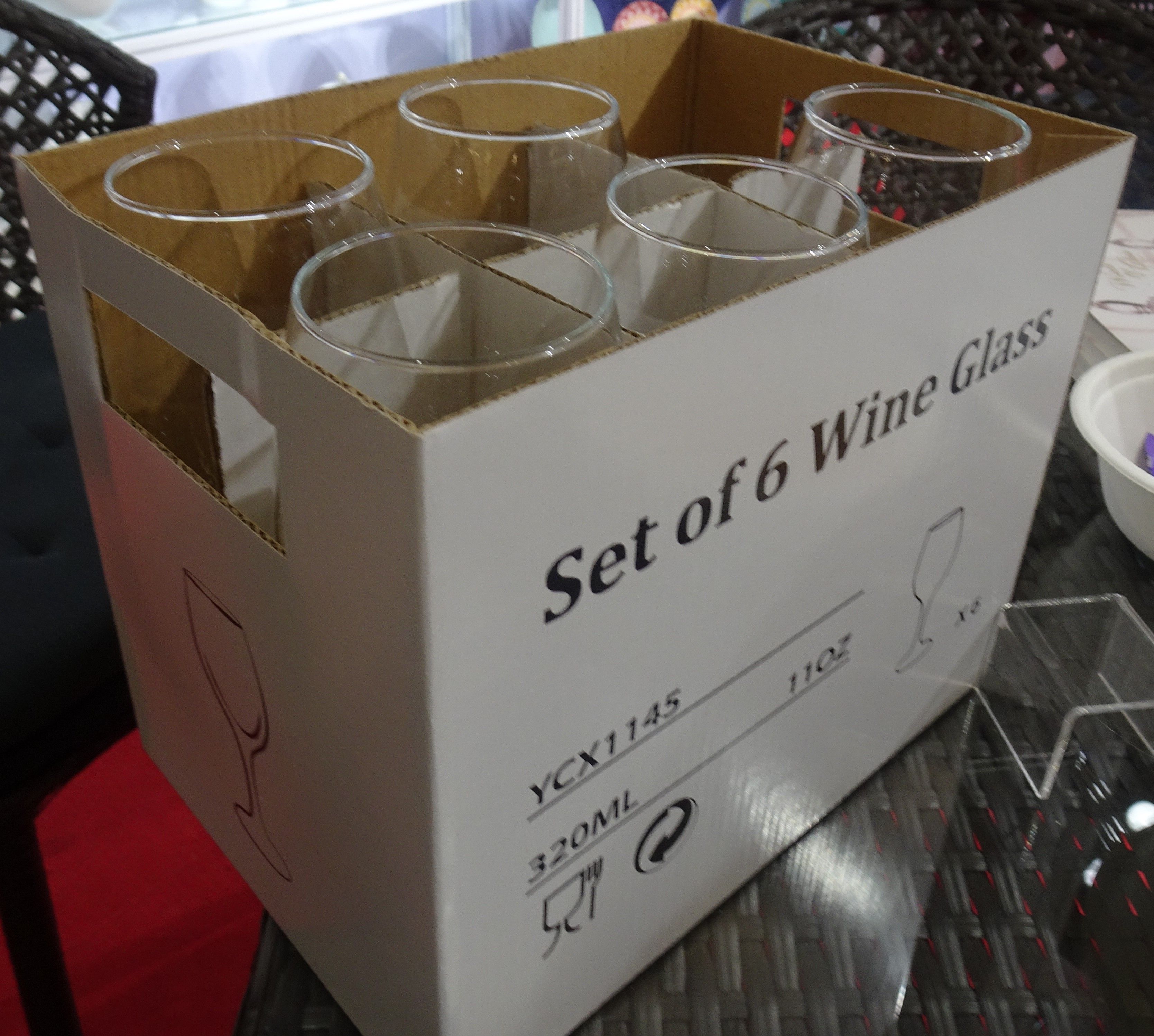 SET DE 6 VERRES A VIN 320ML