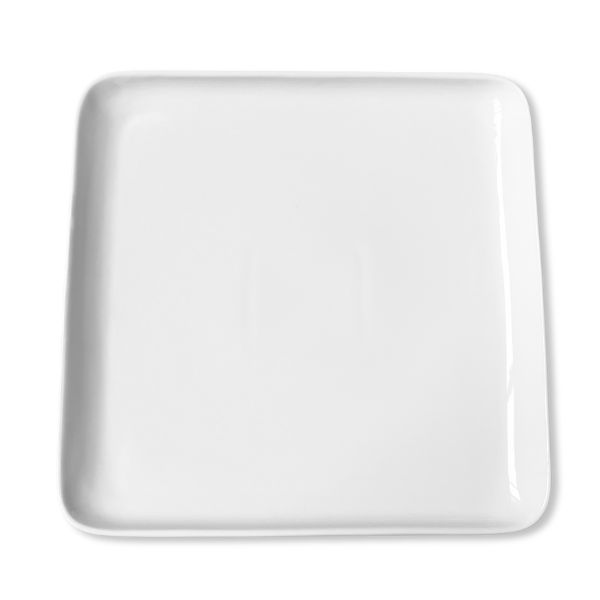 ASSIETTE CARREE "ROYAL" 21.6X21.5X2.3CM