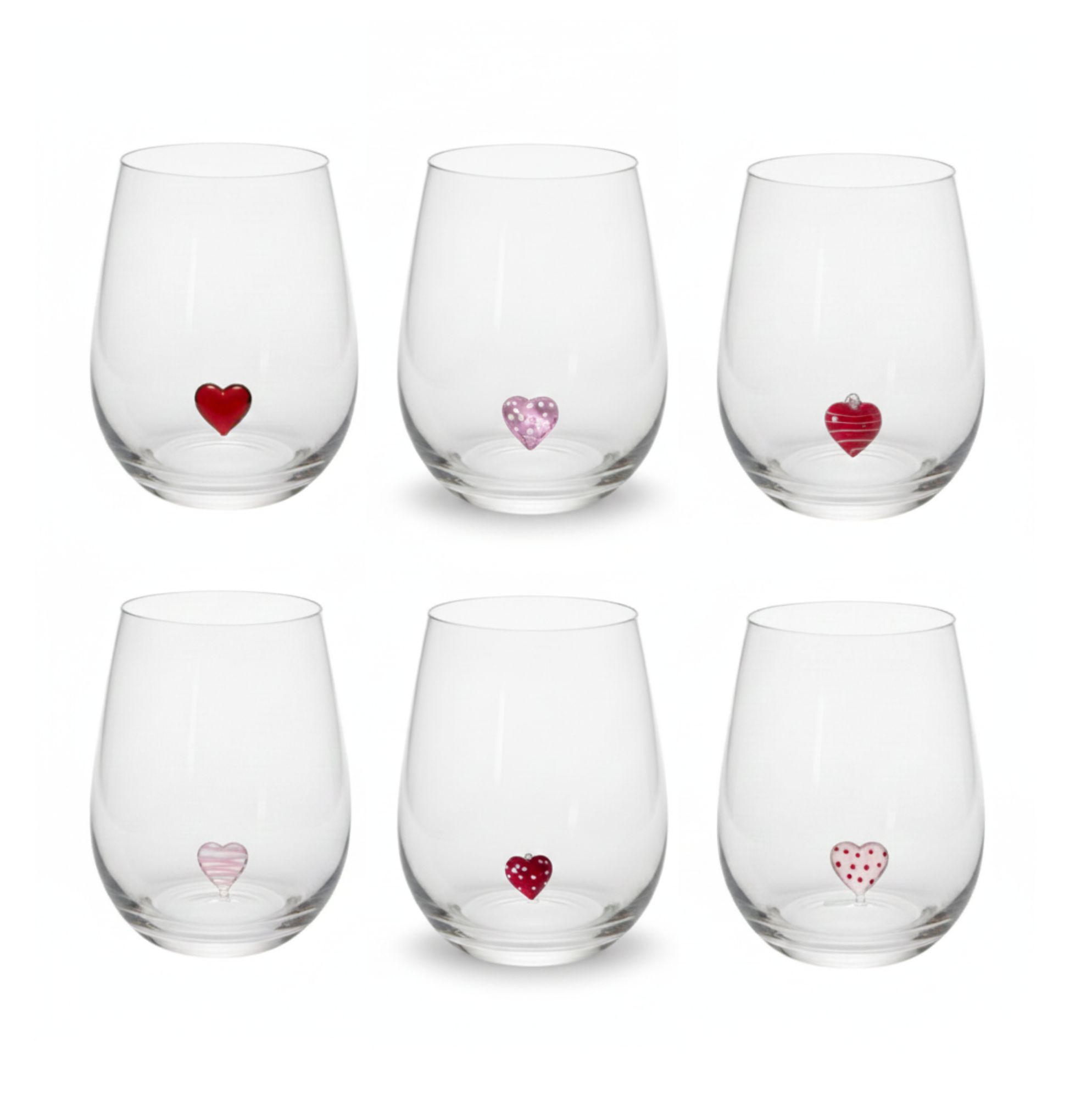 VERRE AVEC DECO INTEGREE "LOVE"